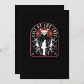 鹿のツリーカルト 芸術的スタイル シーズンカード (正面/裏面)