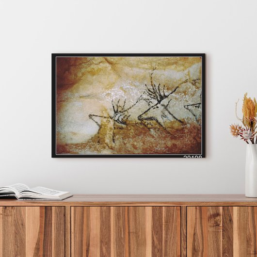 鹿のフリーズ、紀元前17000年 キャンバスプリント