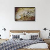 鹿のフリーズ、紀元前17000年 キャンバスプリント (インサイチュ (寝室))