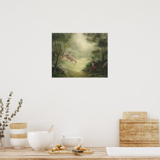 鹿のポスター ポスター (キッチン)