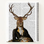 鹿のポートレート ノートブック (裏面)