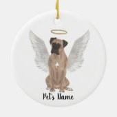 鹿のマスクのボクサー　哀悼記念 セラミックオーナメント (裏面)