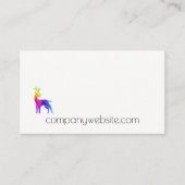 鹿のロゴ | カラフル 名刺 (正面)