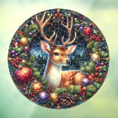 鹿の丸い窓にしがみつく ウィンドウサイン (シート3)