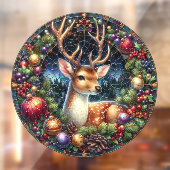 鹿の丸い窓にしがみつく ウィンドウサイン (シート2)