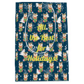 鹿の休日カスタマイズ ミディアムペーパーバッグ (正面)