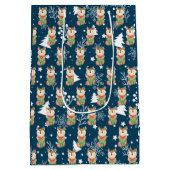 鹿の休日カスタマイズ ミディアムペーパーバッグ (裏面)