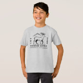 鹿の冒険アウトドアサプライ Tシャツ (正面フル)