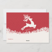 鹿の写真のホリデーカード シーズンカード (裏面)