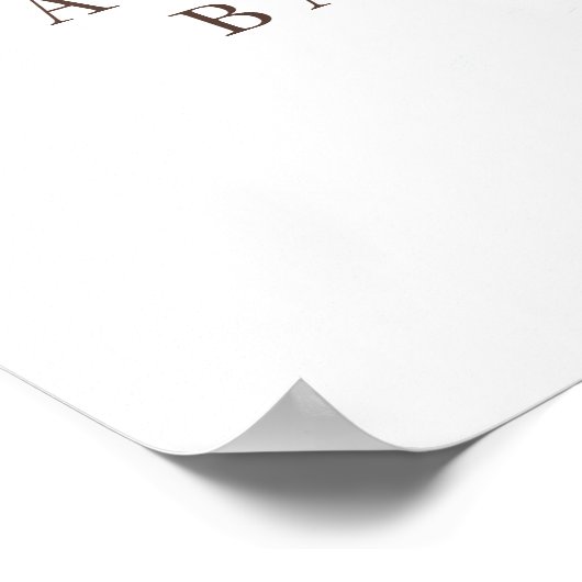 鹿の冬の森の赤ちゃんシャワーへようこそ ポスター (角)