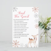 鹿の冬の雪の結晶がゲストゲームを見つける (スタンド正面)