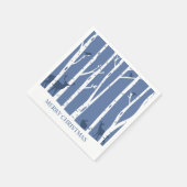 鹿の冬林 |クリスマス スタンダードカクテルナプキン (角)