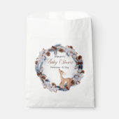 鹿の冬素朴のフローラ赤ちゃんシャワー フェイバーバッグ (正面)