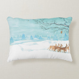 鹿の冬 アクセントクッション