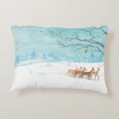 鹿の冬 アクセントクッション (裏面)