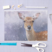鹿の切り離し 薄葉紙 (クラフト)