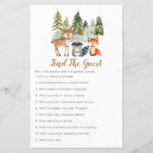 鹿の動物の冒険ウッドランドのゲストゲームを見つける (正面)