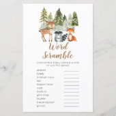 鹿の動物の冒険キャンパーワードスクランブル (正面)