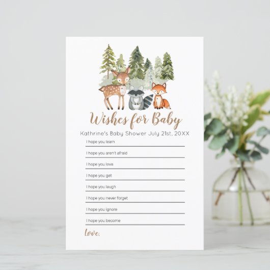 鹿の動物の冒険赤ちゃんシャワーベビー (スタンド正面)