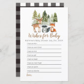 鹿の動物の冒険赤ちゃんシャワーベビー (正面/裏面)