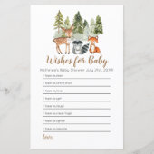 鹿の動物の冒険赤ちゃんシャワーベビー (正面)