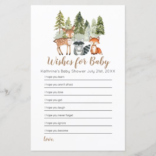 鹿の動物の冒険赤ちゃんシャワーベビー (正面)