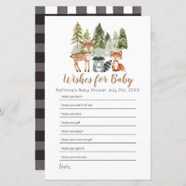 鹿の動物の冒険赤ちゃんシャワーベビー