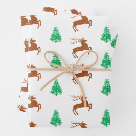 鹿の包み紙 ラッピングペーパーシート