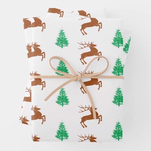 鹿の包み紙 ラッピングペーパーシート (インサイチュ)