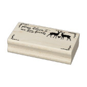 鹿の友人にゴム印を渡して下さい ラバースタンプ (スタンプ)