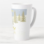 鹿の反射 カフェラテマグ (右アングル)