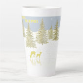 鹿の反射 カフェラテマグ (正面)