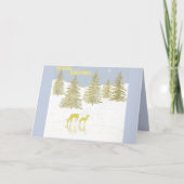 鹿の反射 カード (正面)