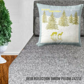 鹿の反射 クッション