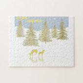 鹿の反射 ジグソーパズル (横)