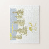 鹿の反射 ジグソーパズル (縦)