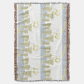 鹿の反射 スローブランケット (正面縦)