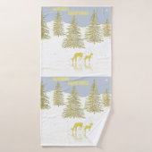 鹿の反射 バスタオル (バスタオル)