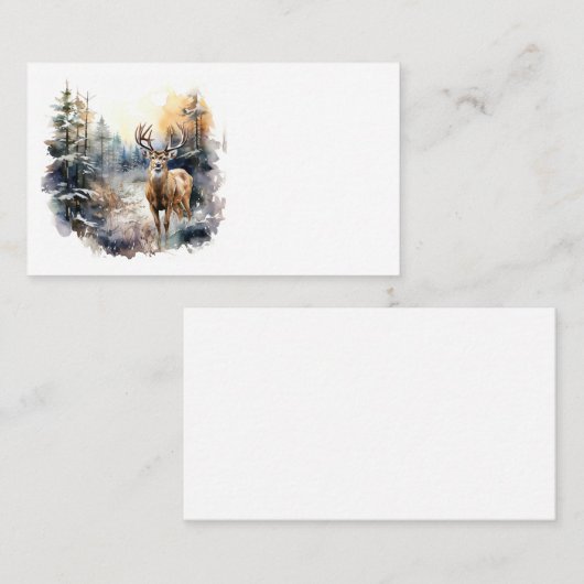 鹿の名刺 名刺 (正面/裏面)