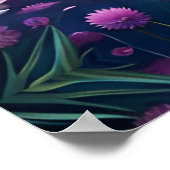 鹿の子が池のある牧場で戯れる ポスター (角)