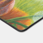 鹿の子鹿とリスイラストレーション デスクマット (コーナー)