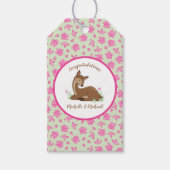 鹿の子鹿シャワー ギフトタグ (正面)