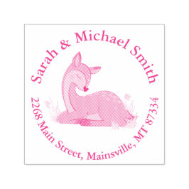 鹿の子鹿シャワー セルフインキングスタンプ