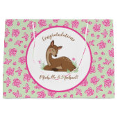 鹿の子鹿シャワー ラージペーパーバッグ (正面)