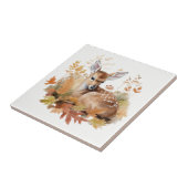 鹿の子鹿紅葉 タイル (側面)