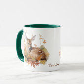 鹿の子鹿紅葉 マグカップ (正面左)