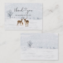 鹿の家族とベビーそれは寒い外のベビーショウ