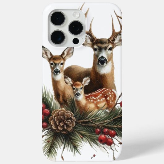 鹿の家族 Case-Mate iPhoneケース (裏面)