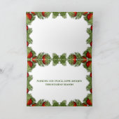 鹿の平和ラブジョイ野生動物クリスマスカード シーズンカード (内部)