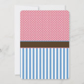 鹿の性別発表パーティー招待状 招待状 (裏面)